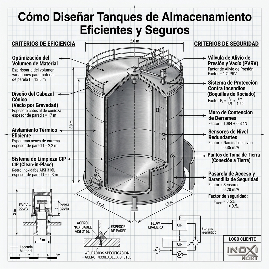 Cómo Diseñar Tanques de Almacenamiento Eficientes y Seguros