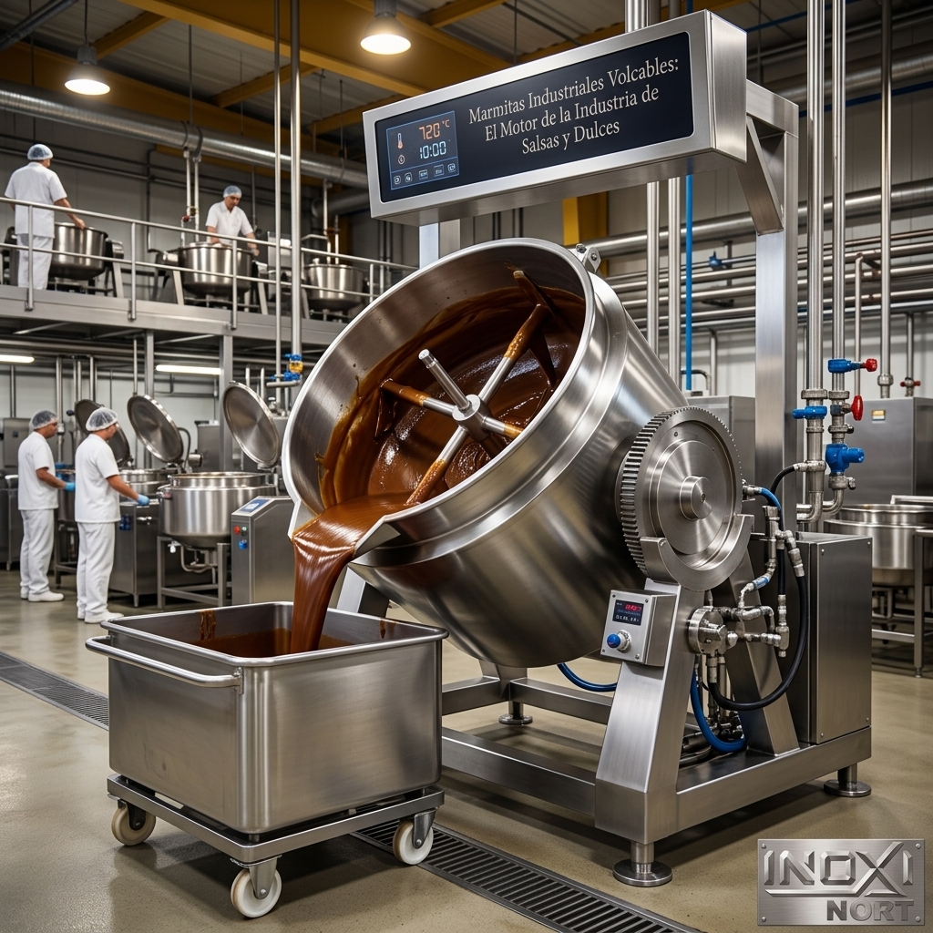 Marmitas Industriales Volcables: El Motor de la Industria de Salsas y Dulces