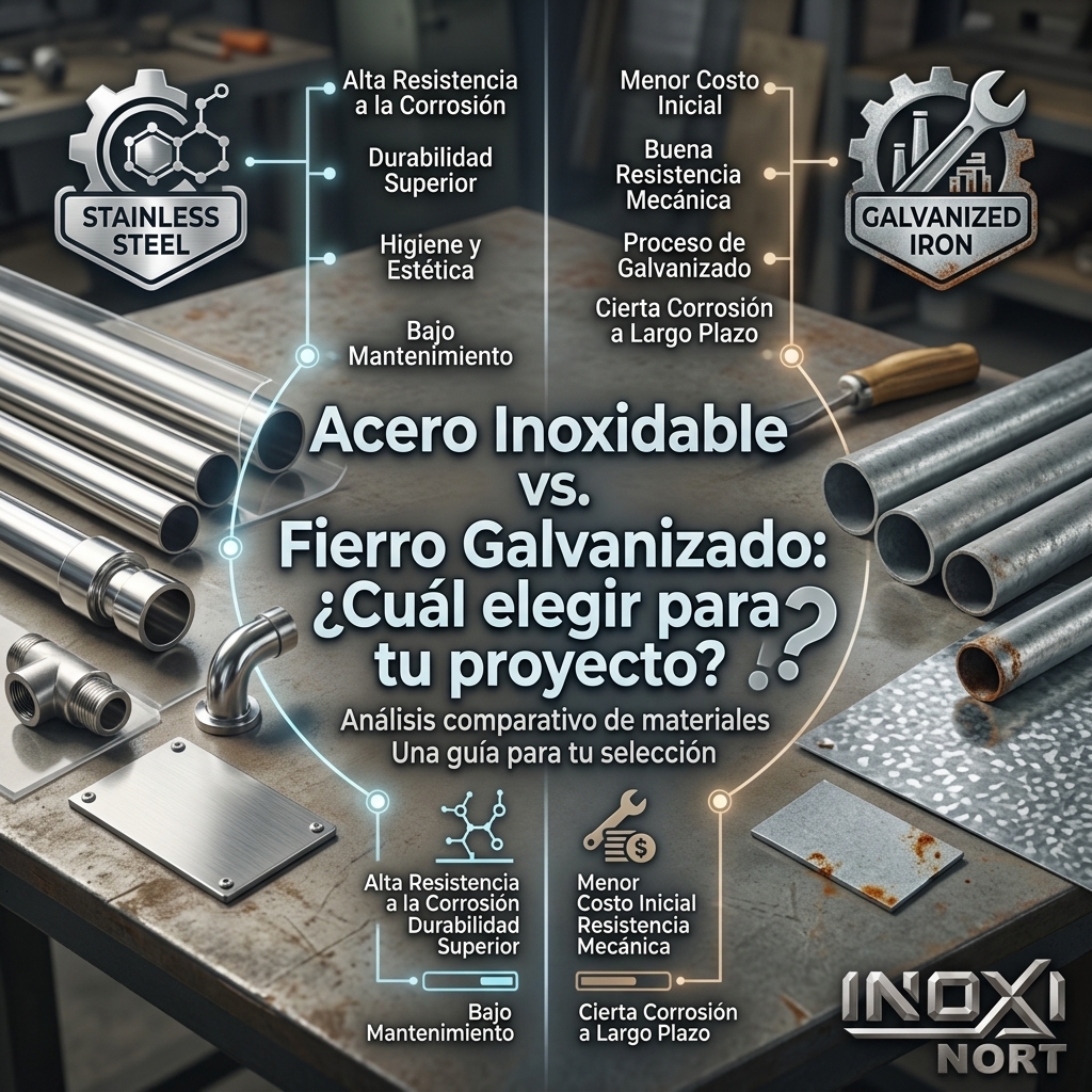 Acero Inoxidable vs. Fierro Galvanizado: ¿Cuál elegir para tu proyecto?
